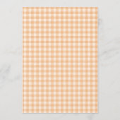Invitation Little Cutie Orange Gingham Baby Shower (Dos)