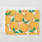 Invitation Little Cutie Orange Photo Premier anniversaire (Dos)