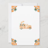 Invitation Little Cutie Oranges Baby shower Bingo bébé (Dos)