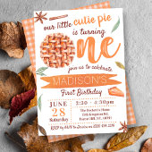 Invitation Little Cutie Pie Automne 1er Anniversaire