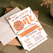 Invitation Little Cutie Pie Automne 1er Anniversaire