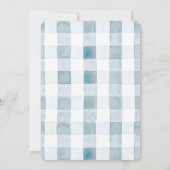 Invitation Little Cutie Pie Blueberry Blue Bow Birthday (Dos)