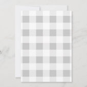 Invitation Little Cutie Pie En vichy Plaid Baby shower (Dos)