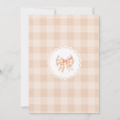 Invitation Little Cutie Pie est deux fête de 2ème anniversair (Dos)