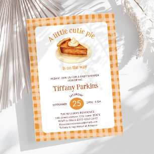 Invitation Little Cutie Pie est sur le chemin Citrouille baby