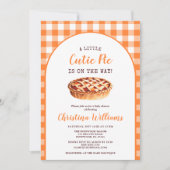 Invitation Little Cutie Pie Fall Baby Shower (Devant)