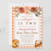 Invitation Little Cutie Pie Fall Harvest 2e fête d'anniversai (Devant)