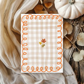 Invitation Little Cutie Pie Main Drake Automne Anniversaire F