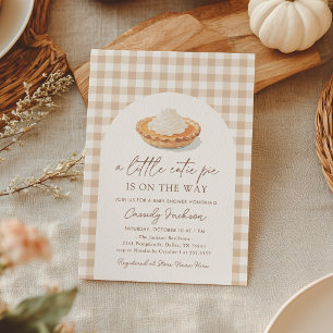 Invitation Little Cutie Pie sur le chemin Baby shower d'autom