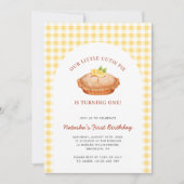 Invitation Little Cutie Pie Thanksgiving Automne Premier anni (Devant)