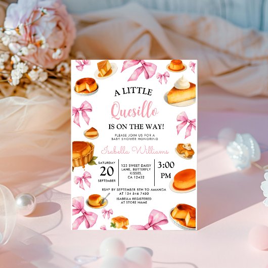 Invitation Little Cutie quesillo Baby shower de cabot rose
