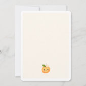 Invitation Little Cutie Sur Le Chemin Baby shower (Dos)