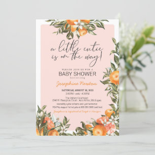 Invitation Little Cutie sur le chemin Baby shower d'agrumes o