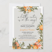 Invitation Little Cutie sur le chemin Baby shower d'agrumes o (Devant)