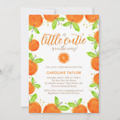 Invitation Little Cutie sur le chemin Orange Clementine Baby (Devant)