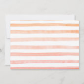 Invitation Little Cutie Sur Le Chemin Peach Baby shower (Dos)