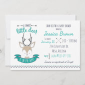 Invitation Little Deer Baby shower (Devant)