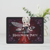 Invitation Little Devil Ladybug Imaginaire Halloween Invitati (Debout devant)