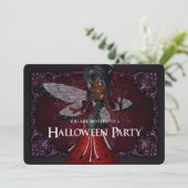 Invitation Little Devil Ladybug Imaginaire Halloween Invitati (Debout devant)