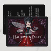Invitation Little Devil Ladybug Imaginaire Halloween Invitati (Devant / Derrière)