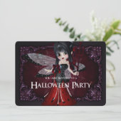 Invitation Little Devil Ladybug Imaginaire Halloween Invitati (Debout devant)