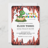 Invitation Little Dinosaur Is on the Way (Devant)