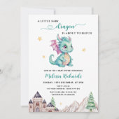 Invitation Little Dragon est sur le point d'ouvrir le Baby sh (Devant)