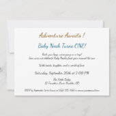 Invitation Little Explorer 1ère fête d'anniversaire (Dos)