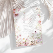 Invitation Little Fairy Whimsical Magie 1er anniversaire