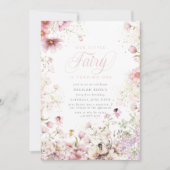 Invitation Little Fairy Whimsical Magie 1er anniversaire (Devant)
