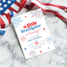 Little Firecracker 4 juillet 1er anniversaire