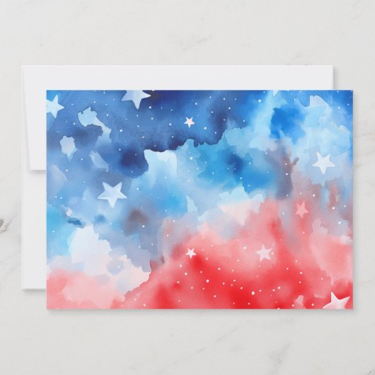 Invitation Little Firecracker 4 juillet Anniversaire Merci (Dos)