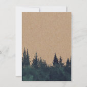 Invitation Little Fox Rustic Forest fête d'anniversaire (Dos)