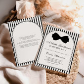 Invitation Little Gentleman Bow Tie Baby Shower