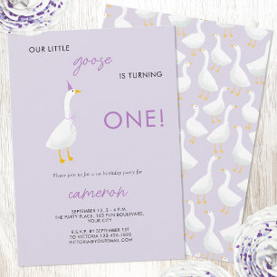 Invitation Little Goose 1er anniversaire fête