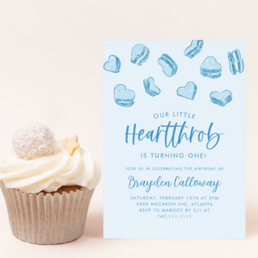 Invitation Little Heartthrob Saint Valentin fête d'anniversai