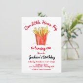 Invitation Little Home Fry Fête d'anniversaire (Debout devant)