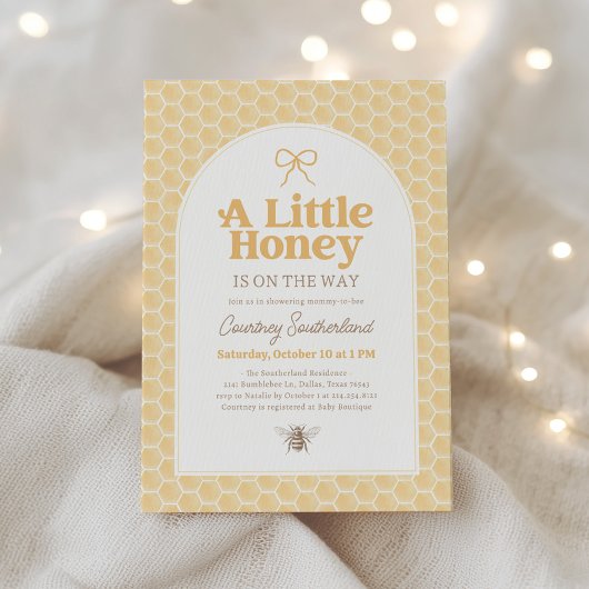 Invitation Little Honey Bee Baby Shower
