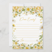 Invitation Little Honey Birthday Time Capsule Card (Devant)