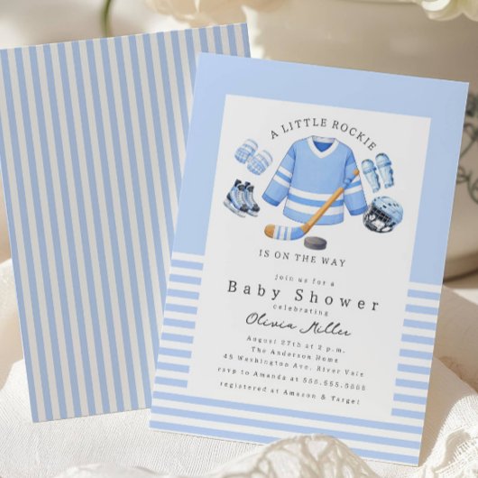 Invitation Little Kicker Soccer Baby Shower Invite
