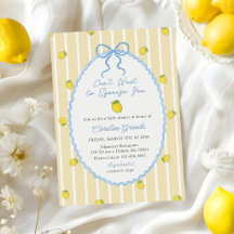Little Lemon a hâte de vous presser Baby Shower