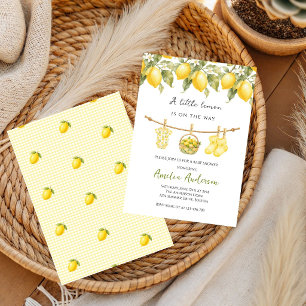 Invitation Little Lemon est en route  Baby Shower frais 