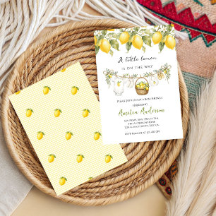 Invitation Little Lemon est en route Baby Shower frais