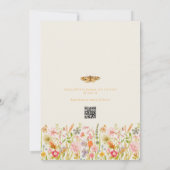 Invitation Little Log Baby shower Boho de papillon (Dos)