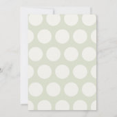 Invitation Little Log Baby shower Ladybug par courrier (Dos)