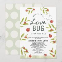 Little Log Baby shower Ladybug par courrier