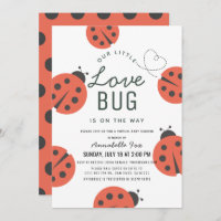 Little Log Baby shower virtuel Ladybug