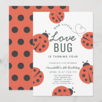 Little Love Bug Ladybug Girl Birthday