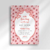 Invitation Little Love Bug sur le chemin Baby shower Invitati