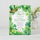 Invitation Little Lucky Charm St. Patrick’s Day Baby Shower (Debout devant)